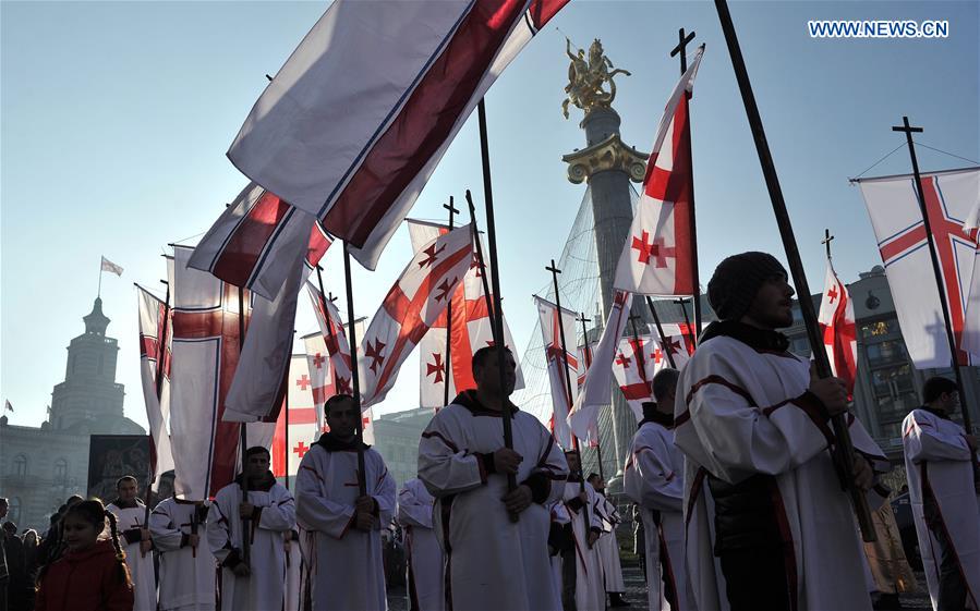 GEORGIA-TBILISI-ORTHODOX CHRISTMAS-CELEBRATION