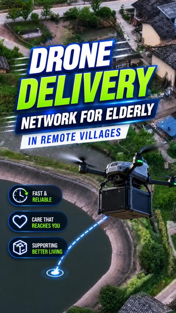 Drones bridge "last mile" for elderly in Fujian remote villages 