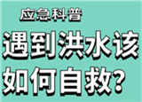汛期來臨，遇到洪水險情如何自救？