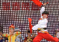 1月31日，演員在晚會(huì)上表演