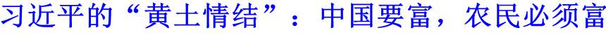 習(xí)近平的&ldquo;黃土情結(jié)&rdquo;：中國要富，農(nóng)民必須富