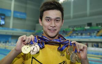 孫楊，六金一銀！