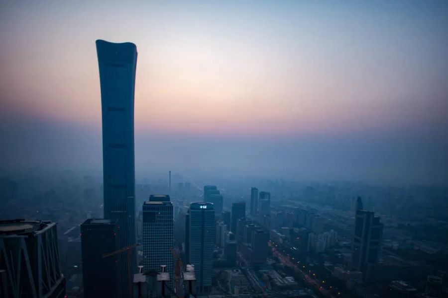 這就是今天早上的北京！