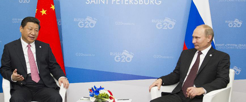 2013年9月，習(xí)近平會(huì)見俄羅斯總統(tǒng)普京